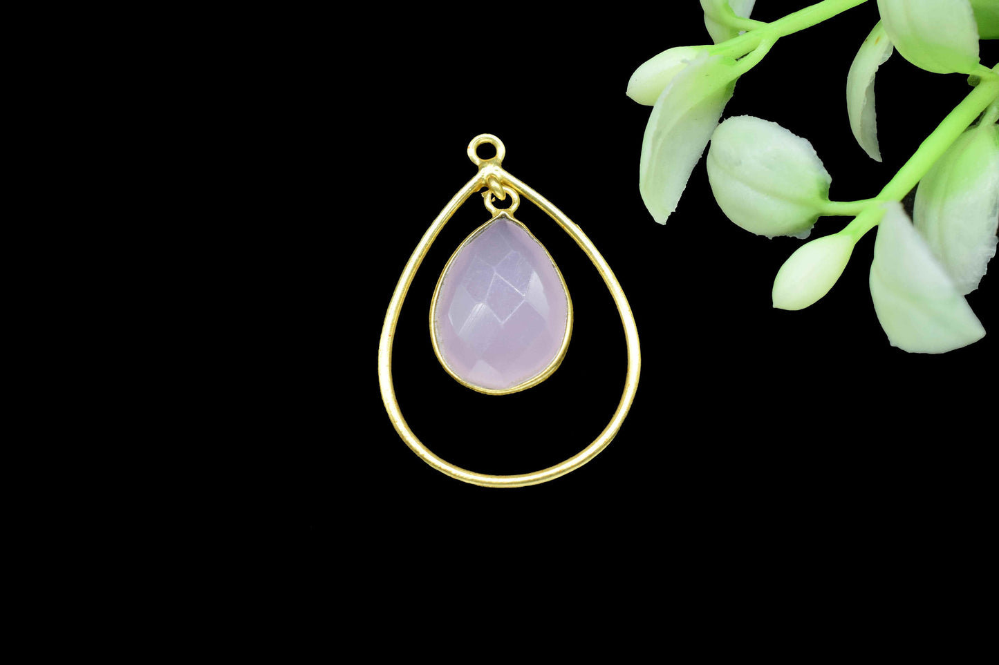 Finding Teardrop Bezel Pendants,Handmade Beads Dangle Earring,Station Link Supply,Statement Pendant Jewelry,Gemstone Finding Components,Gift