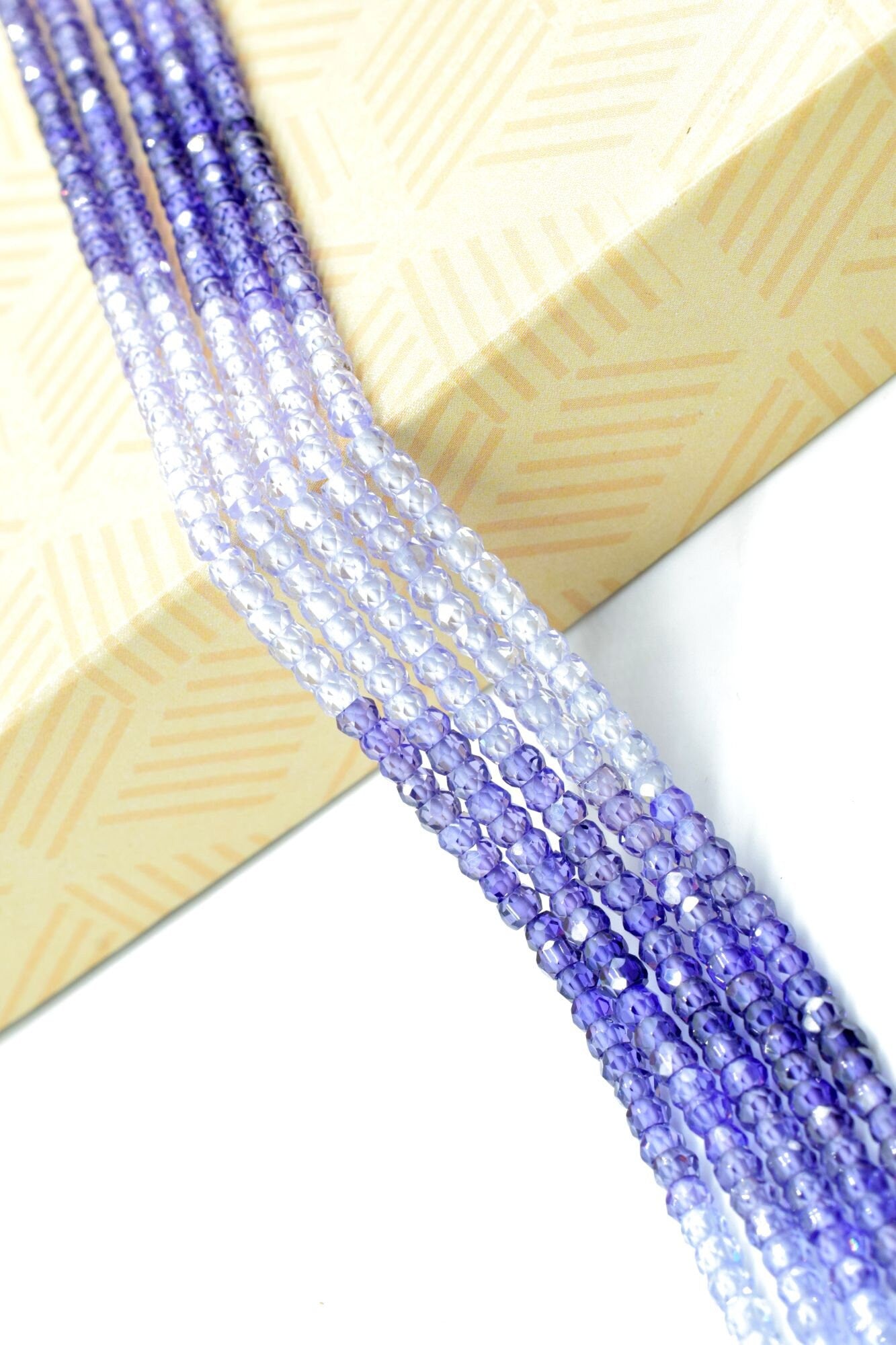 5 String Of Multi stone Necklace,Natural Precious Cubic Zircon Gemstone Necklace Beads Necklace AAA Quality Zircon Strand Necklace,Gift item