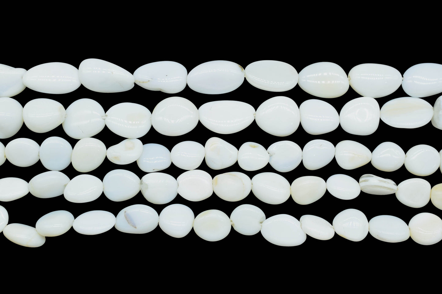 Natural Gemstone Nuggets Beads/Smooth Beads/Jewelry Making Craft/White Opal Nuggets Beads/Handmade Jewelry/Jewelry Component/Gift