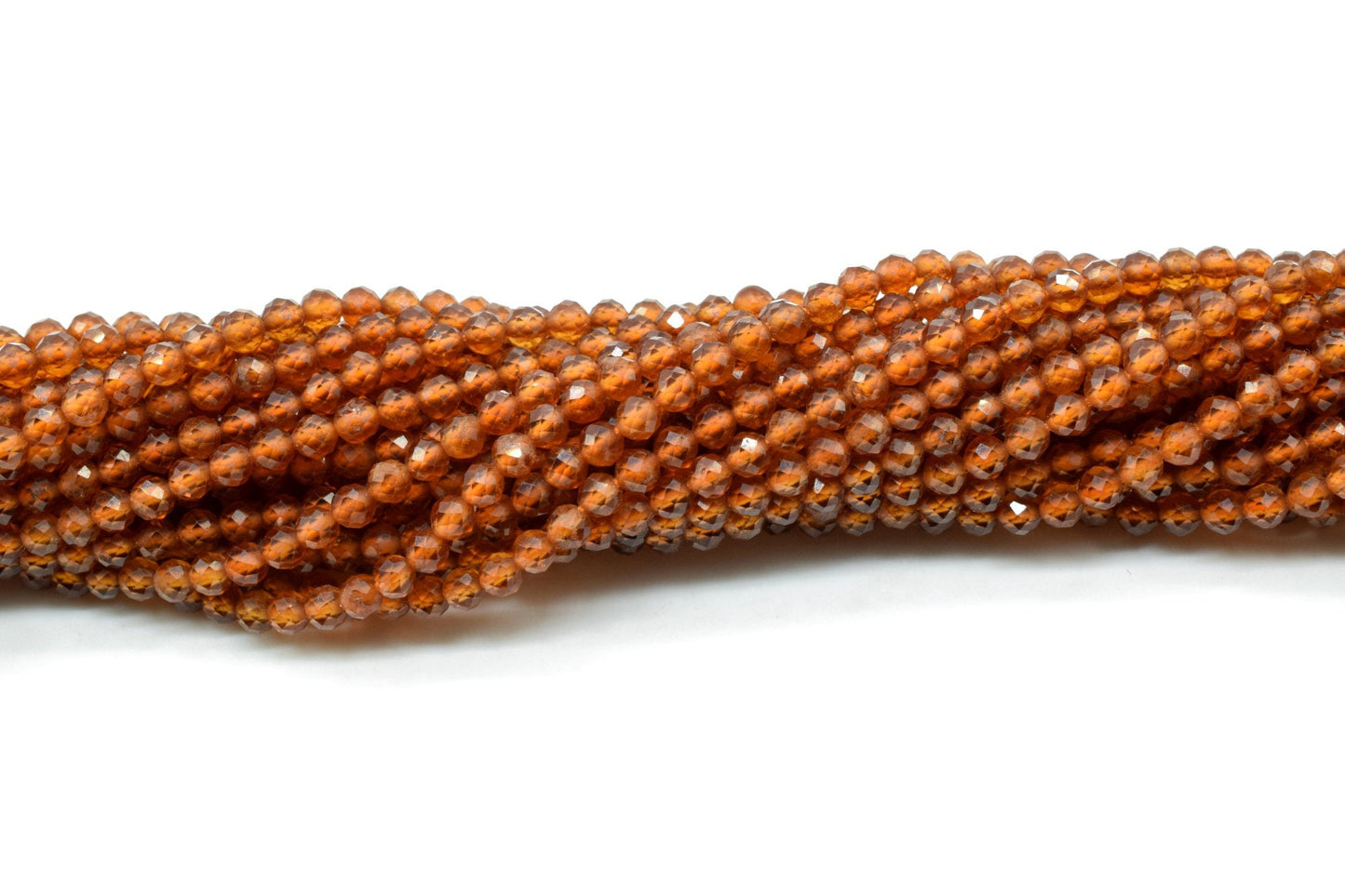 3mm Hessonite Garnet beads,Faceted Beads for Jewelry,Jewelry Making Bead,Orange Hessonite Garnet faceted beads,AAA Quality bead,13'' strand