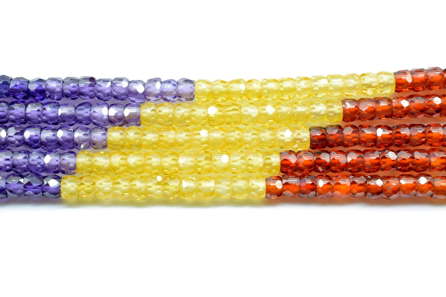 5 Strands AAA Quality Multi stones 3mm Faceted Rondelles Ready To Wear Necklace,Multi Zircon Rondelles Beads 3mm,CZ Rondelle Beaded Necklace