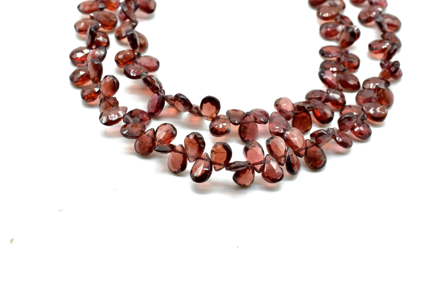 garnet Briolette,garnet pear shape faceted beads,6x9 mm garnet teardrop,garnet pear shape strand,jewelry making beads,garnet gemstone beads