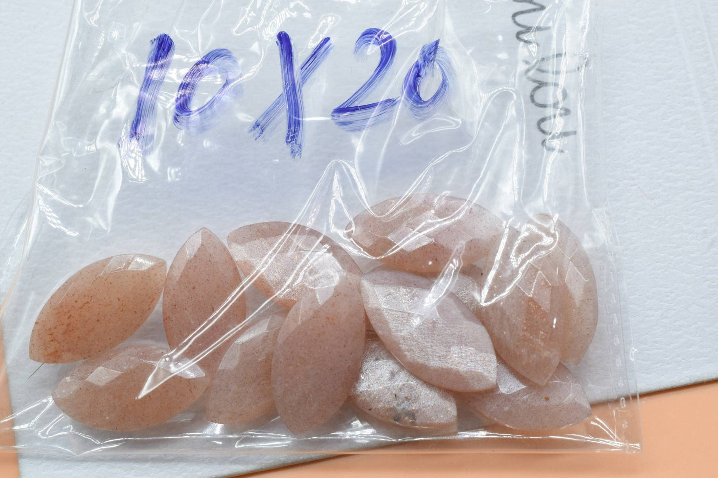 Peach Moonstone 10x20mm Faceted Marquise Briolettes Moonstone Faceted Briolette Peach Moonstone Marquise Briolette,Faceted stone Briolettes