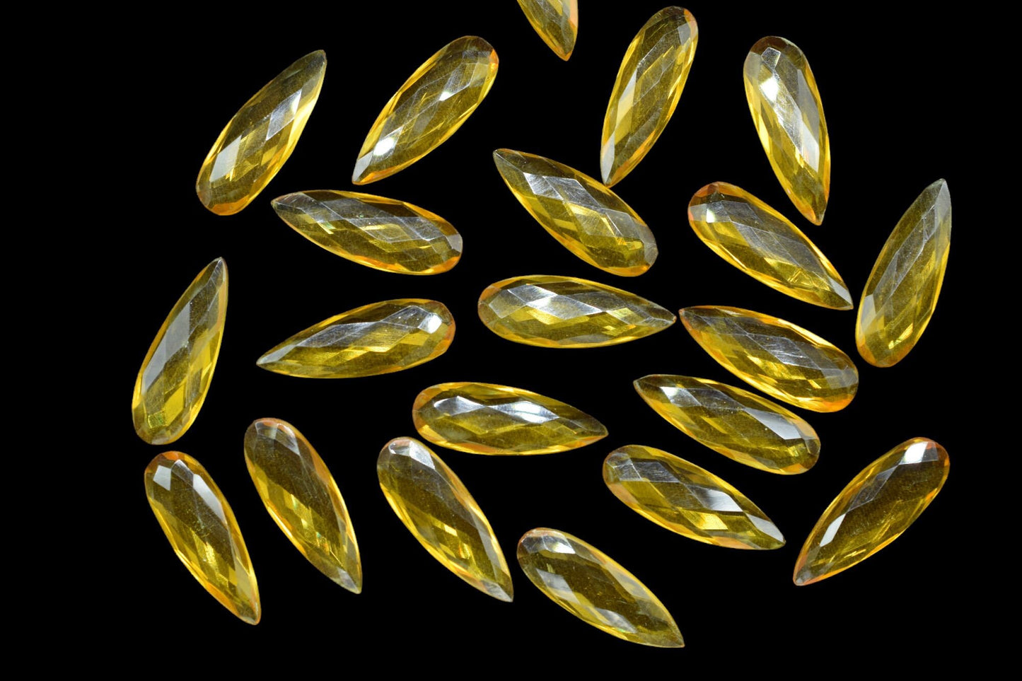 Matched Pairs,Citrine Long Pear Shape Briolettes,,Citrine 10x30mm Faceted Teardrop,Citrine Gemstone Briolettes,Faceted Pear Shape Briolettes