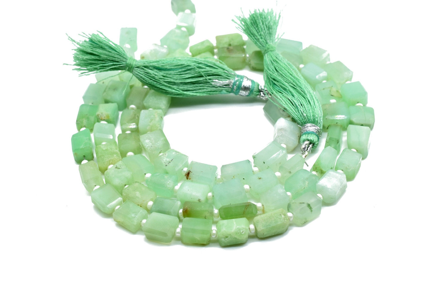 Chrysoprase Faceted nugget Briolette string,Chrysoprase cushion,Jewelry making beads,Supplies beads,Chrysoprase Briolettes,Green Briolettes