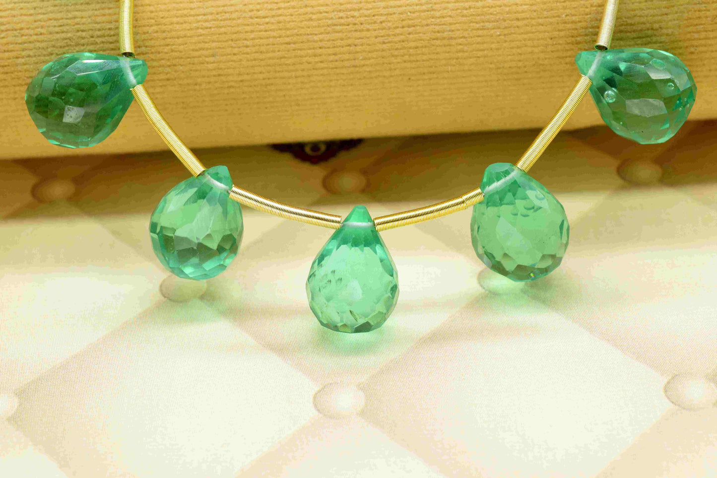 Zambian Emerald 10x14mm Teardrop Briolette,Emerald Faceted Briolettes,Zambian Emerald Calibrated Gemstone,Checker Cut Emerald Jewelry Making