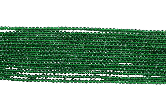 Green Onyx Faceted Beads/Beads Strand/Jewerly Making Beads/2mm Green Beads Strand/Loose Gemstone Beads/Rondelle Beads/Amethyst Strand