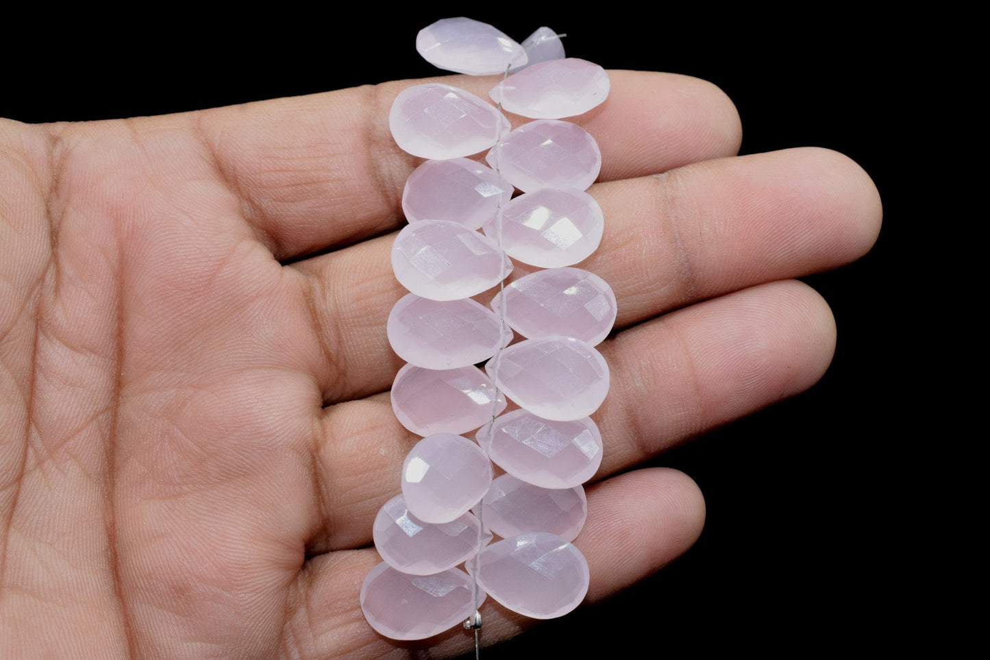 Pink Rose Quartz 10x15mm Faceted Pear Shape Briolettes,Jewelry Making Gemstone,Pear Shape Beads,Rose Quartz TearDrop Beads,Pink Faceted bead