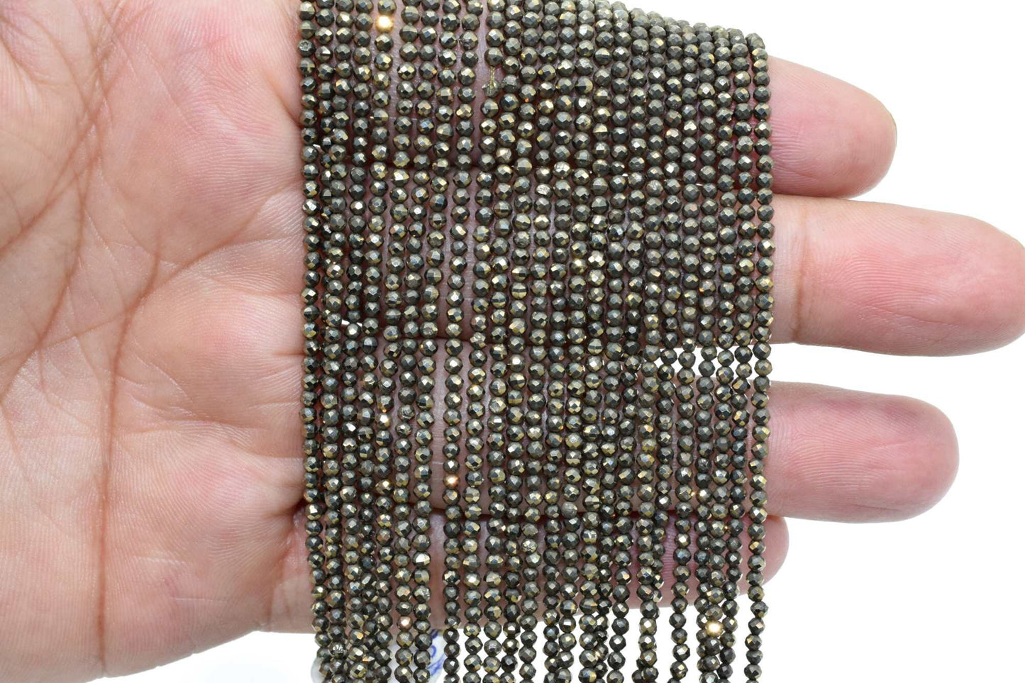 Natural Pyrite Faceted bead,micro Rondelle beads,Golden Beads,Golden Gemstone Beads,2mmto 2.5mm beads strand,AAA quality faceted bead,13''