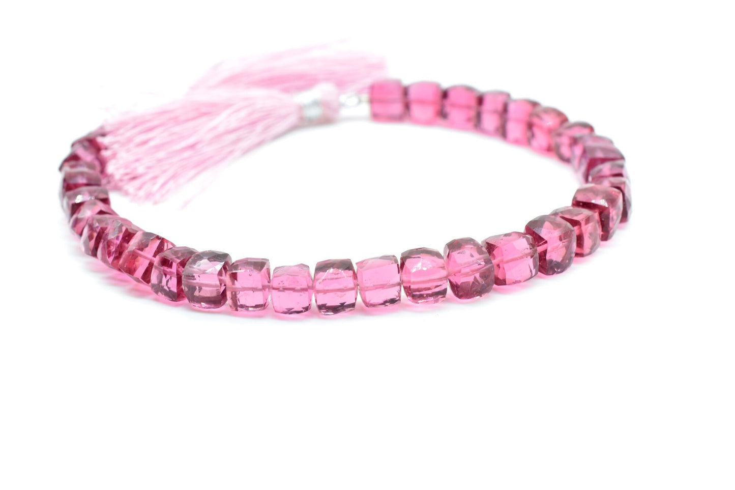 Pink Tourmaline Faceted Cube Beads,Tourmaline Square Dice Beads,pink cube Strand,8 to9mm Tourmaline Square Beads,Jewelry making beads,3D Box