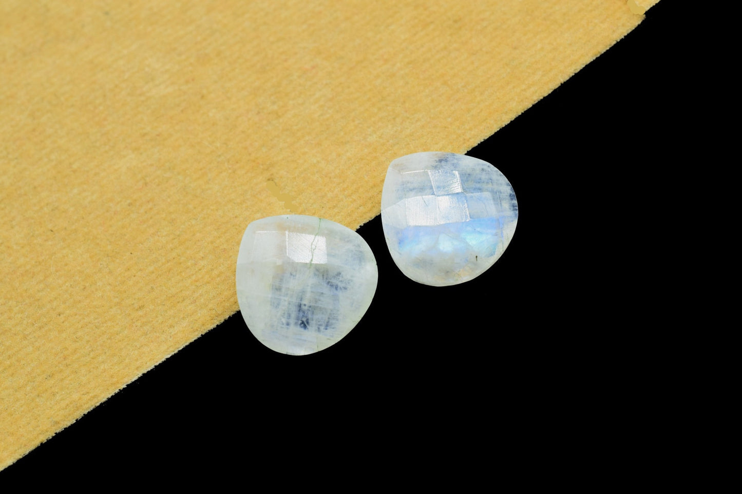 14mm Rainbow Moonstone Faceted Heart Shape Beads,Moonstone Briolettes,Moonstone 14mm Heart Shape Briolettes,Jewelry Making Bead,jewelry bead