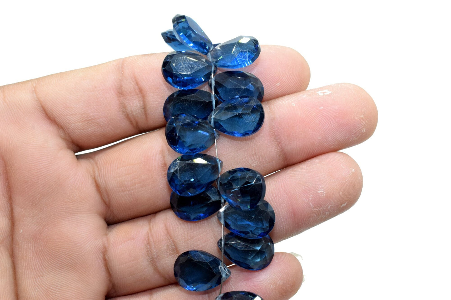 NATURAL TEAL Moss Kyanite 9x13mm Faceted Pear Shape Briolette,Kaynite Briolette pack,Superb Item at Low PriceFinest Quality Briolette,beads