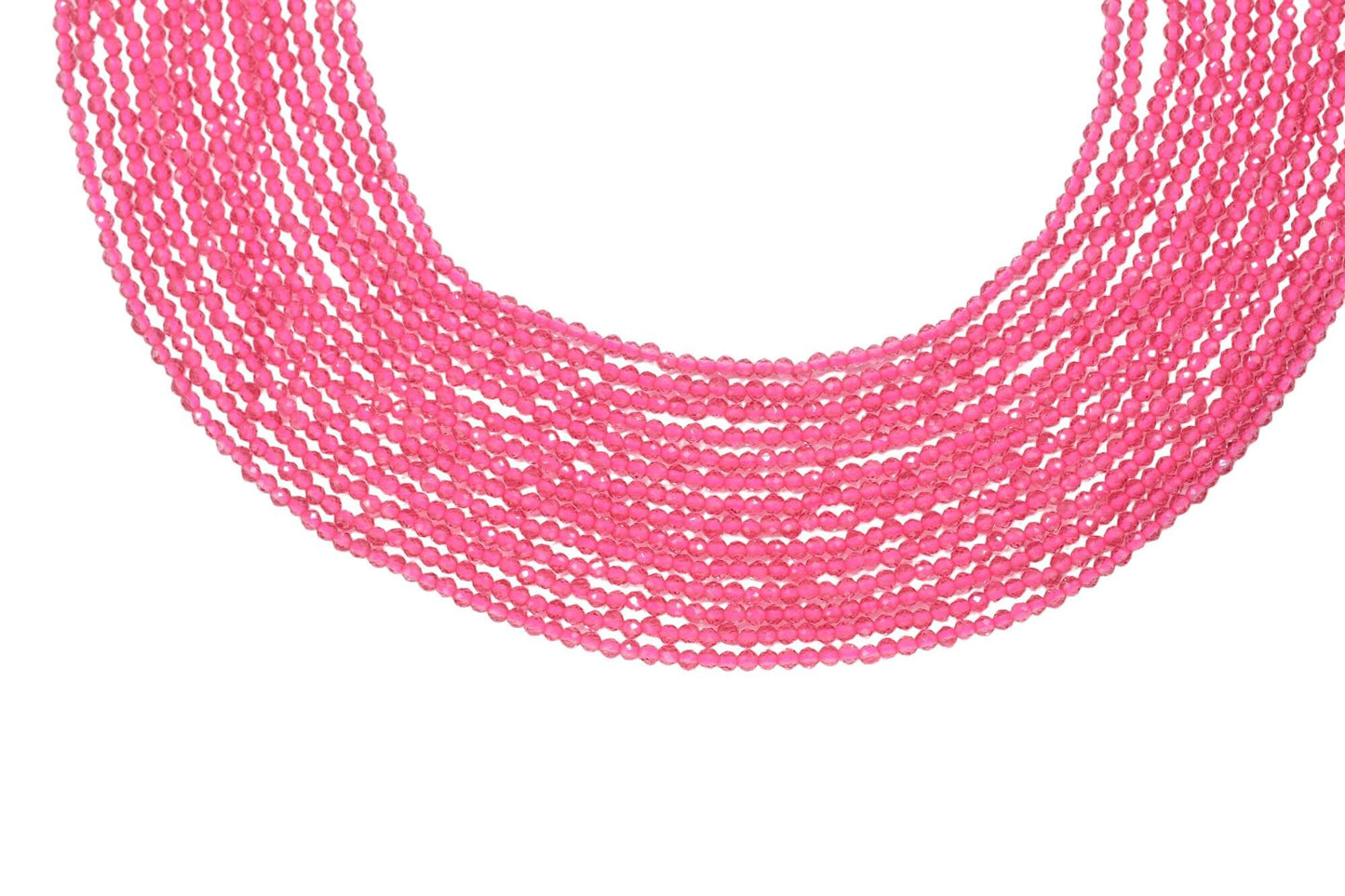 Pink Faceted Beads/Beads Strand/Jewerly Making Beads/3.5mm Pink Stone Beads Strand/Loose Beads/Rondelle Beads/Full Strand Beads/Gift