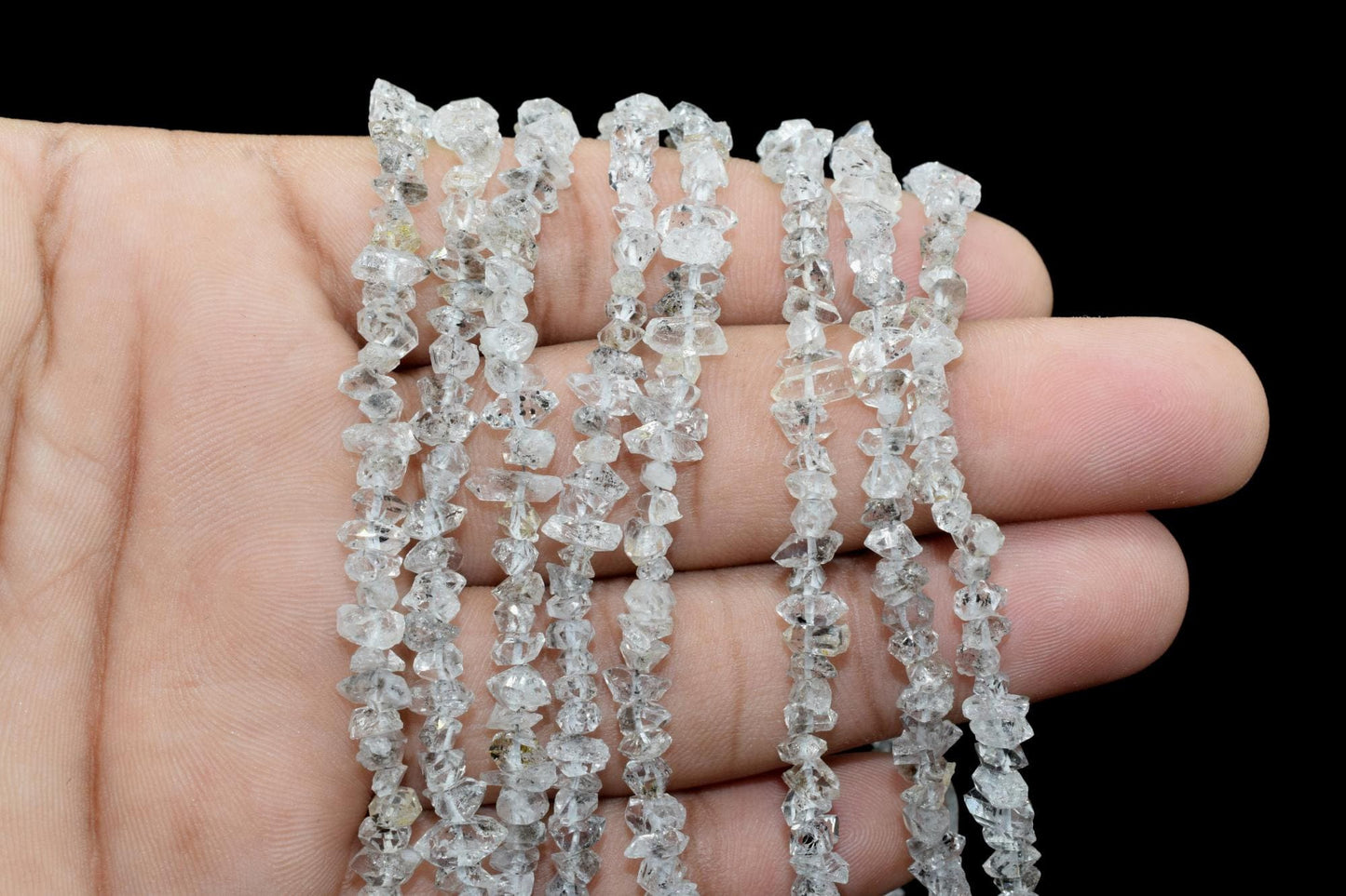 Sparkling Herkimer Diamond Quartz, Full Drill, Faceted Nuggets,Herkimer Diamond Nuggets stone,Herkimer jewelry making supplies and crafts