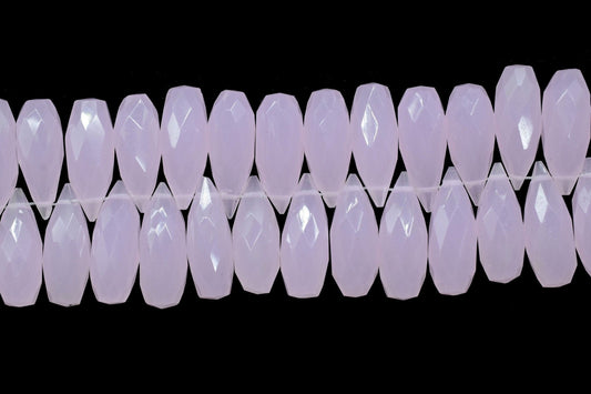 Rose Quartz Faceted Drop Shape Briolette,6x16mm Rose Quartz Briolette,Faceted Drop,Rose Quartz Gemstone,Teardrop Gemstone,Gemstone Briolette