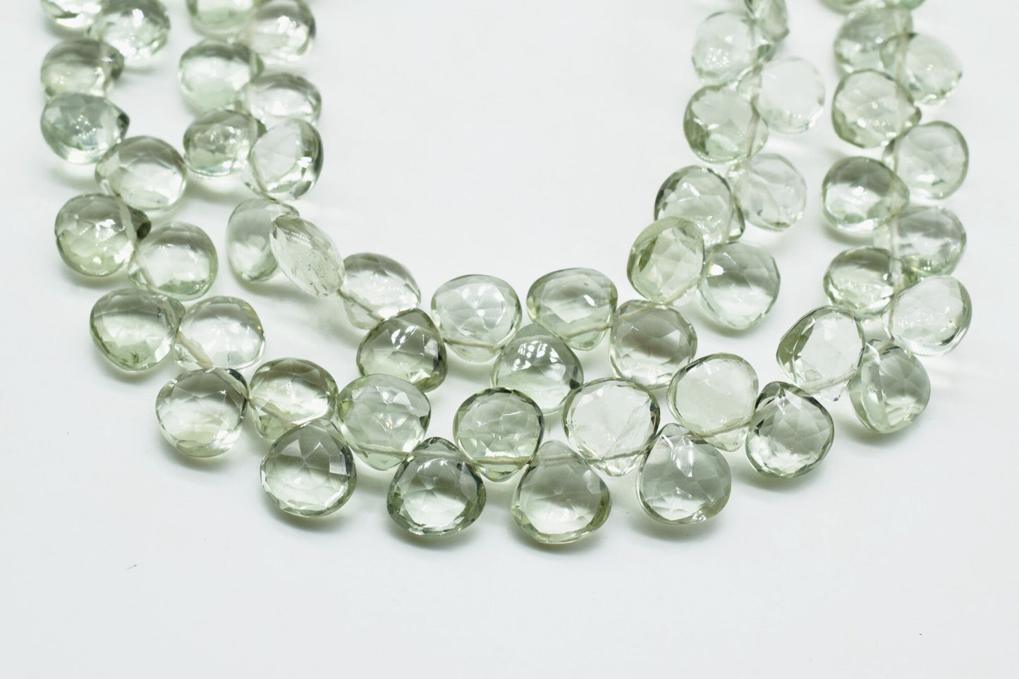Natural Green Amethyst Heart Shape Briolette,green Faceted Heart Shape beads,Side Drilled beads,AAA Quality Briolettes,jewelry making beads,