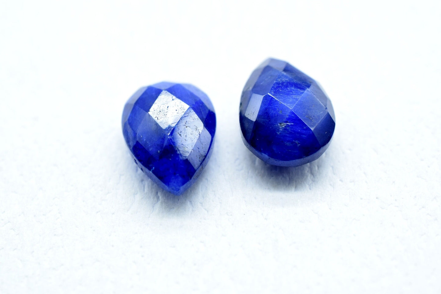 Blue Sapphire Faceted 7x10mm Pear Shape Beads,Blue Sapphire Pear Shape Briolettes,Blue Sapphire Teardrop,Pear Shape Briolettes,Sapphire bead