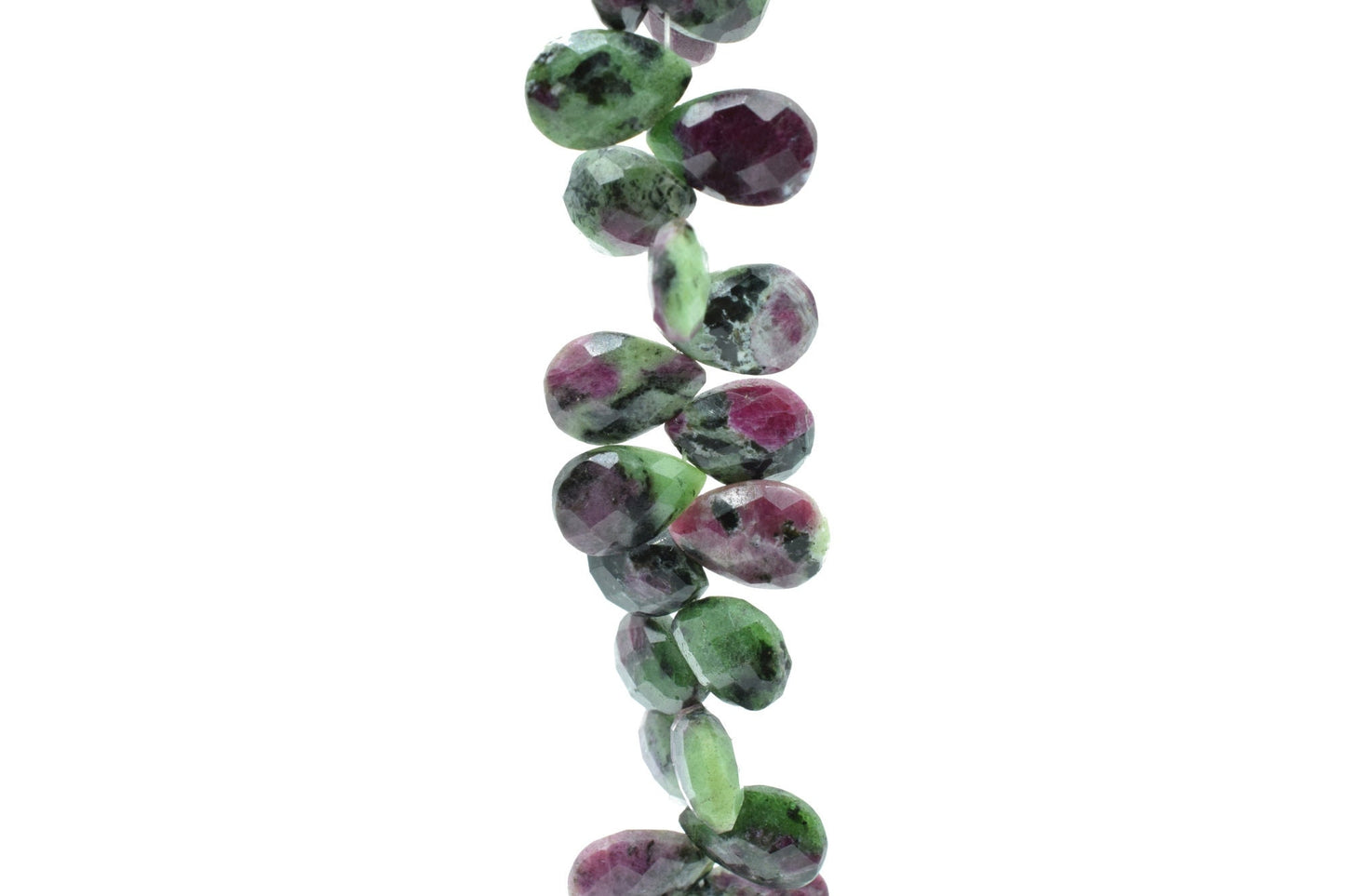 Natural Ruby Zoisite Faceted Pear Shape Beads,Wholesale Ruby Zoisite Gems Beads,9x12mm Ruby Zoisite Pear Shape, 9 Inch Teardrop Beads Strand