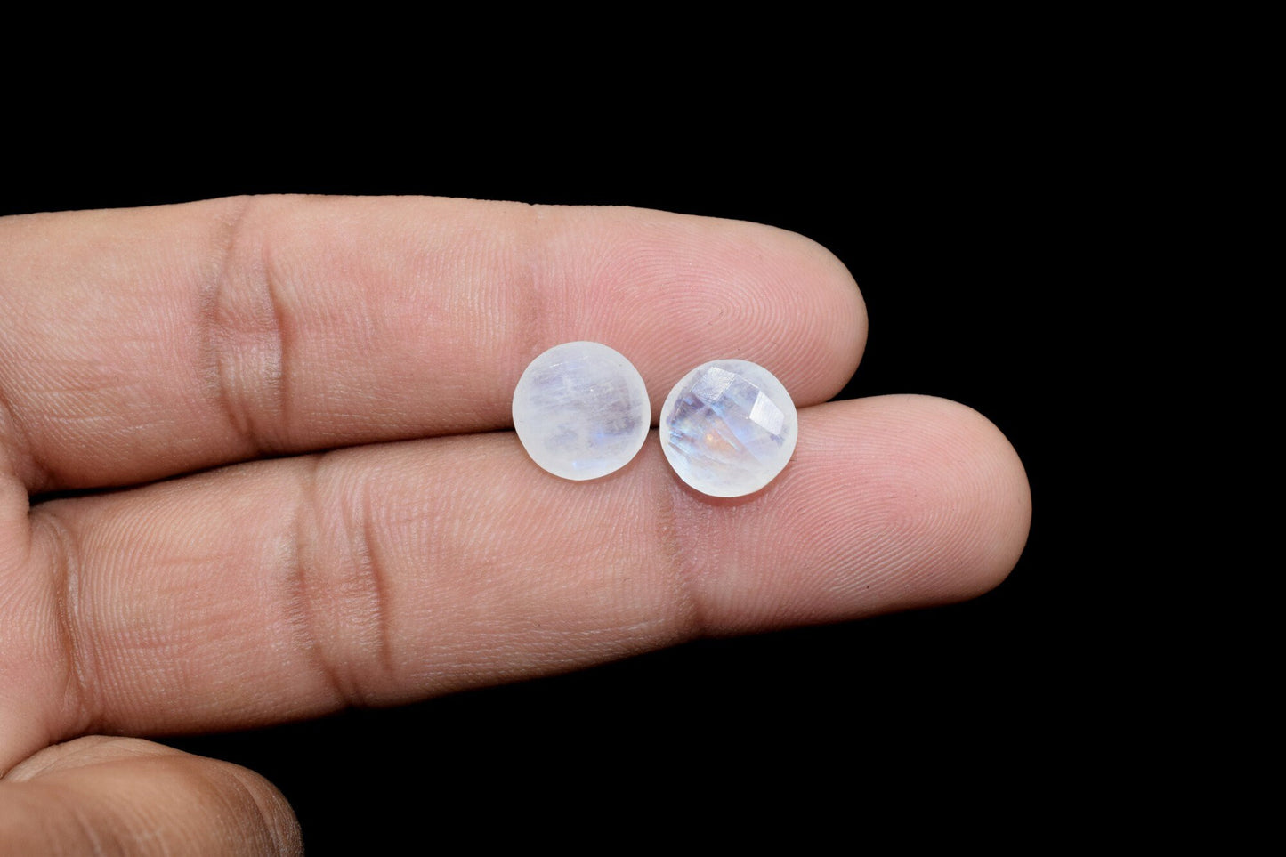 Moonstone 10mm Coin Faceted Beads,Rainbow Moonstone Coins Shape Briolette,Faceted Coin Shape Beads,Natural Gemstone Coin Berad,Jewelry beads
