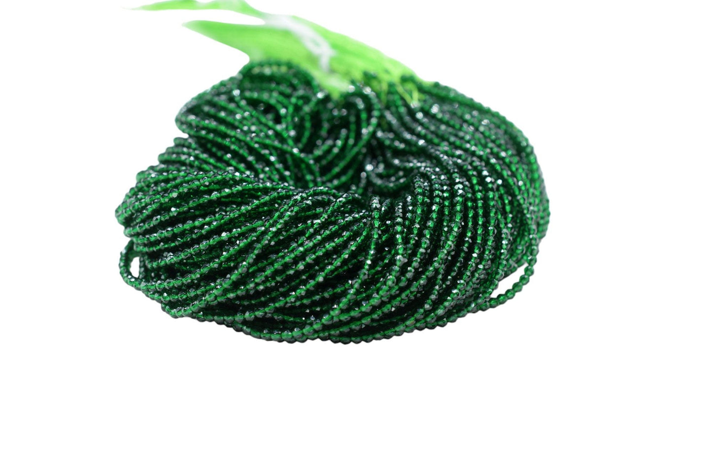 Green Onyx Faceted Beads/Beads Strand/Jewerly Making Beads/2mm Green Beads Strand/Loose Gemstone Beads/Rondelle Beads/Amethyst Strand