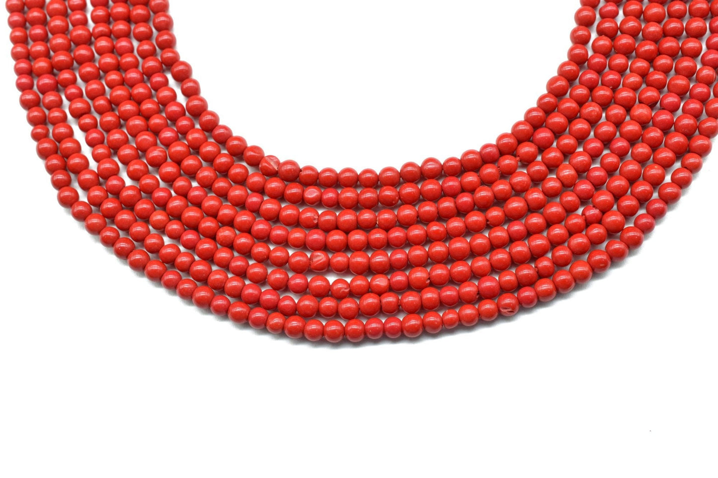 3mm Red Coral Smooth Round Beads,Red coral Beads Strand,Jewelry making beads,gemstone beads strand,red beads strand,red stone beads strand