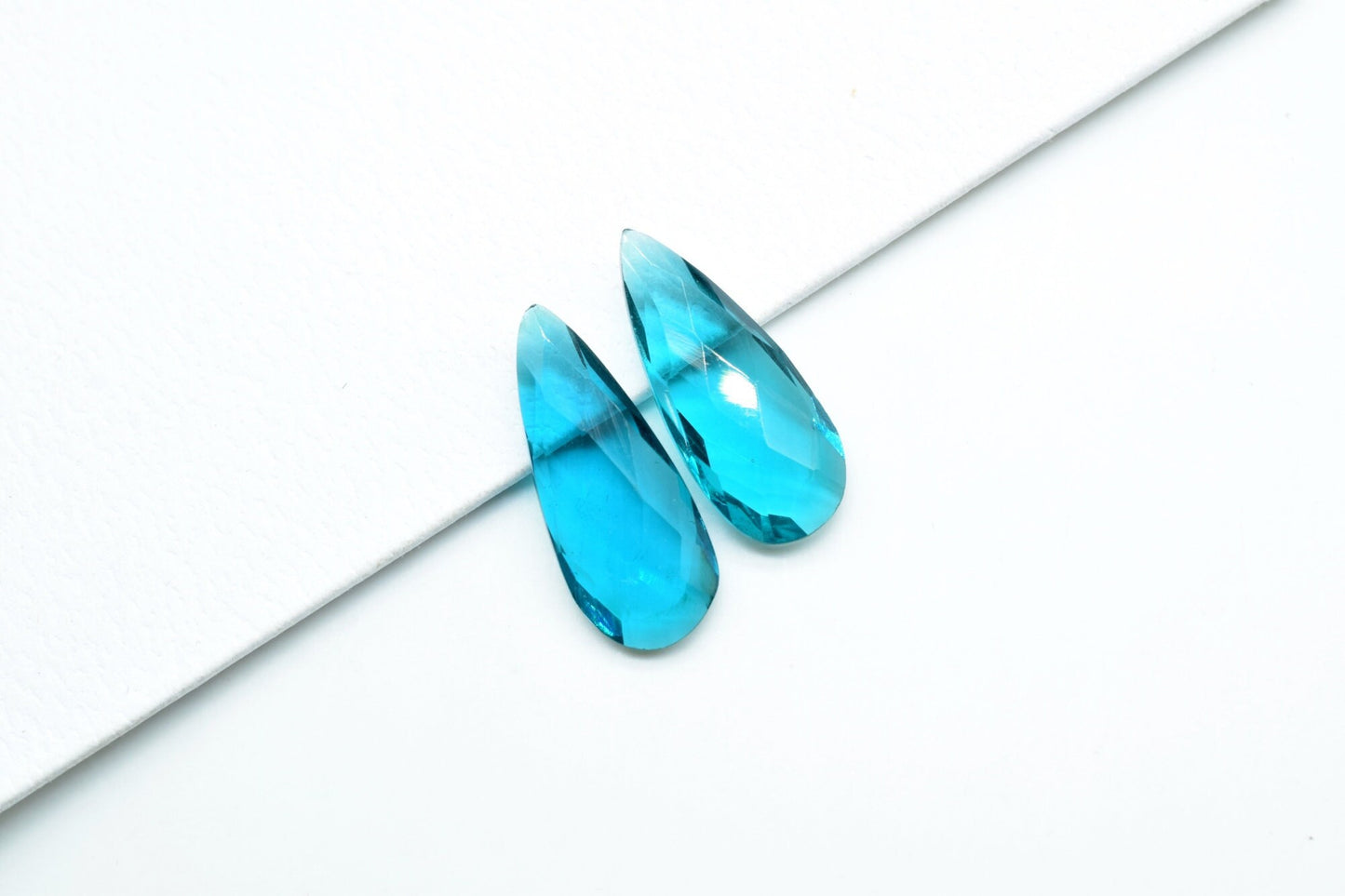 Neon Apatite Quartz Faceted Pear Shape Briolettes,8x20mm Teardrop Beads,Apatite Briolettes,AAA Quality,Quartz Jewelry Beads,Apatite Beads