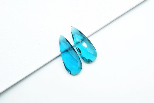 Neon Apatite Quartz Faceted Pear Shape Briolettes,8x20mm Teardrop Beads,Apatite Briolettes,AAA Quality,Quartz Jewelry Beads,Apatite Beads