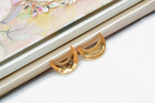 Citrine Faceted Briolette Crescent Moon Shape Beads, Citrine Crescent Moon Shape Beads, 15mm Size Beads,Citrine Faceted Beads, Citrine Beads