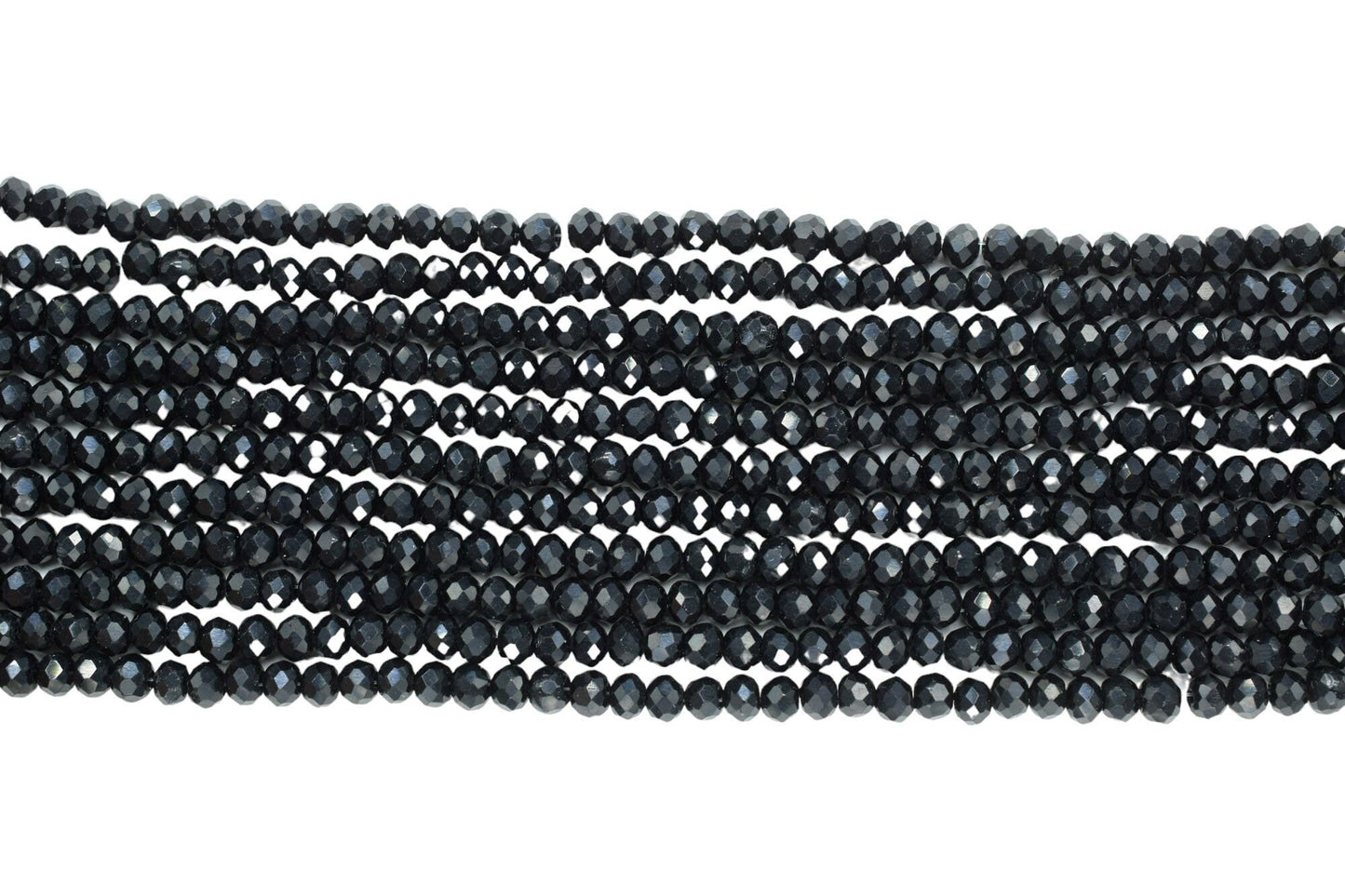 Black Onyx 3.50mm Faceted Beads,Black Onyx Jewelry Making beads,Black Gemstone Wholesale Beads supplier,Black Quartz Beads,Beads Strands