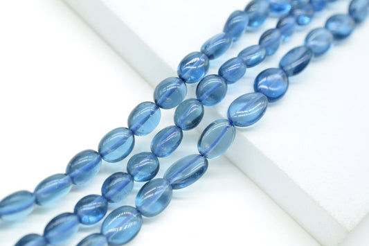 Iolite Smooth Oval Beads,Iolite Smooth Beads,Loose Beads for Jewelry Making,Iolite Plain Oval Beads,Iolite Smooth Nuggets Beads,Iolite Beads