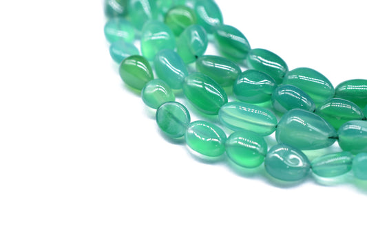 Natural Gemstone Nuggets Beads/Smooth Beads/Jewelry Making Craft/Green Onyx Nuggets Beads/Handmade Jewelry/Jewelry Component/B'day Gift