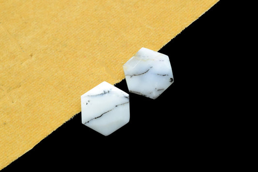 Natural Dendrite Opal 15mm Faceted Hexagon Shape Beads,fancy briolette hexagonal beads,Hexagon Beads,Natural Dendrite Opal Faceted Beads