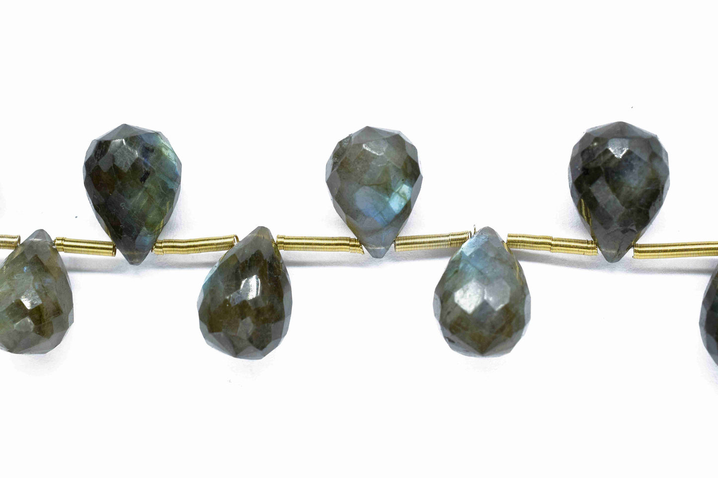 Natural Labradorite 10x14mm Faceted Drop Briolettes,Gemstone Teardrop Beads,Labradorite Drop jewelry,Labradorite Strand Jewelry Making,Gift