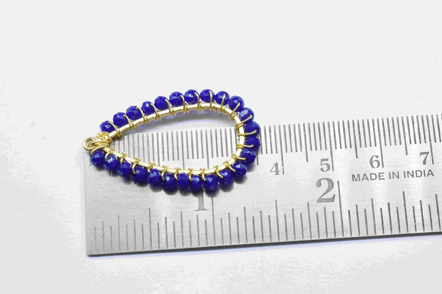 Lapis Lazuli Beaded Earring,Gemstone Components,Handmade Earring,Dangle Earring Components,Findings Earring Components- Connector Jewelry