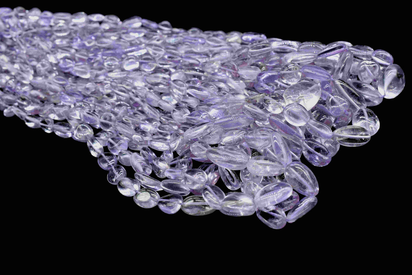 Natural Amethyst smooth Oval nuggets,handmade Necklace,Oval Shape Gemstone Tumble Beads,Purple nugget Strand,Amethyst Beads Jewelry,Gift