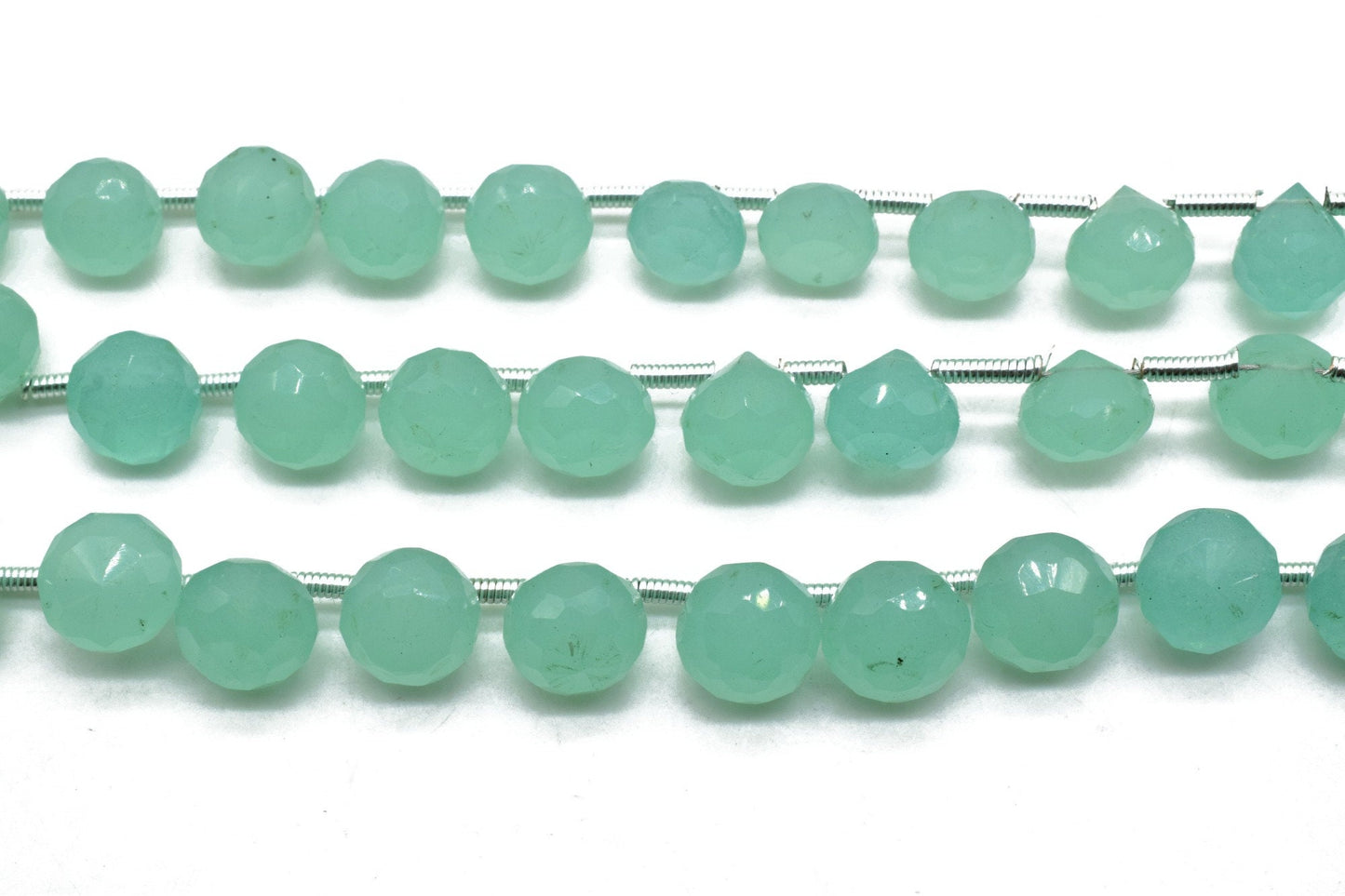 Aqua chalcedony Onion Shape beads,Onion Shape Briolette,7 to 8mm Onion aqua chalcedony beads,AAA Quality Briolette,aqua chalcedony Briolette