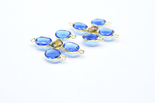 Blue Topaz Gemstone Component/Blue Topaz Faceted Cut Stone/Earring Component/Gemstone Pendant/Jewelry Making/Dangle Earring/Wholesale Supply