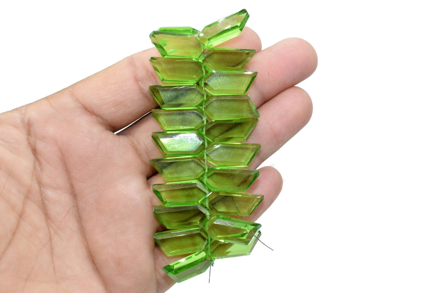 Peridot Faceted Briolettes,Peridot Faceted Beads,Natural Peridot Briolettes,Peridot Side Drill briolettes,Fine Quality Peridot Gemstones