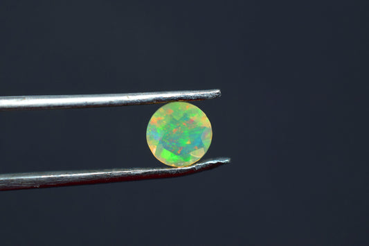 Ethiopian Welo Opal Gemstone,Ethiopian Opal 6mm Round cut Gemstone,Multi Fire Opal Gemstone,Round Calibrated Opal ,6mm Round Faceted Opal