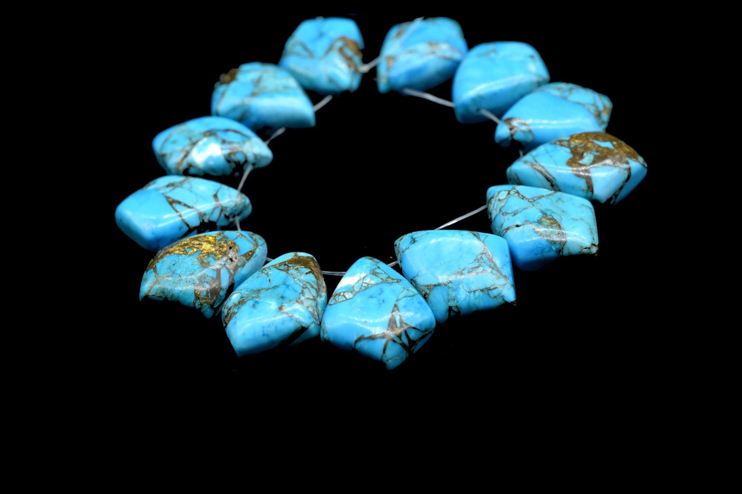 Smooth Kite 12x16mm Shape Briolette Beads,Jewelry Making Gemstone, Kite Shape Beads,Sky Blue Copper Turquoise Smooth Beads,Kite Shape Beads