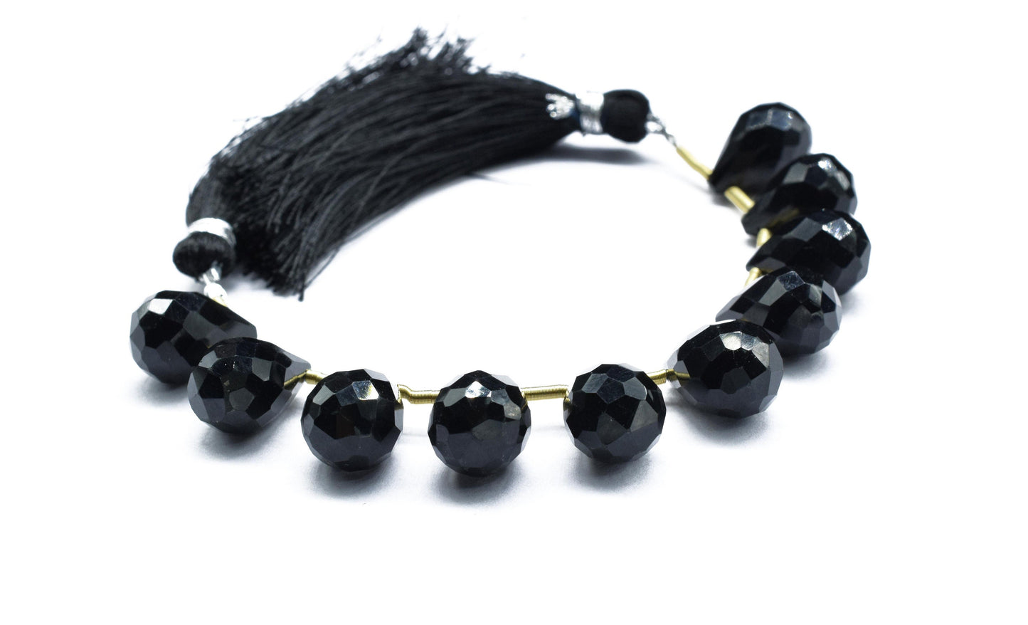 Black Onyx Teardrop Shape Briolette, 10x14mm Drop Beads ,AAA Quality Briolette, Black Onyx Briolette, Black Onyx  Briolette, Gemstone Beads