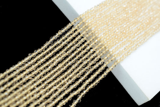 Brown Faceted Beads/Beads Strand/Jewerly Making Beads/2mm Brown Stone Beads Strand/Loose Beads/Rondelle Beads/Full Strand Beads/Gift