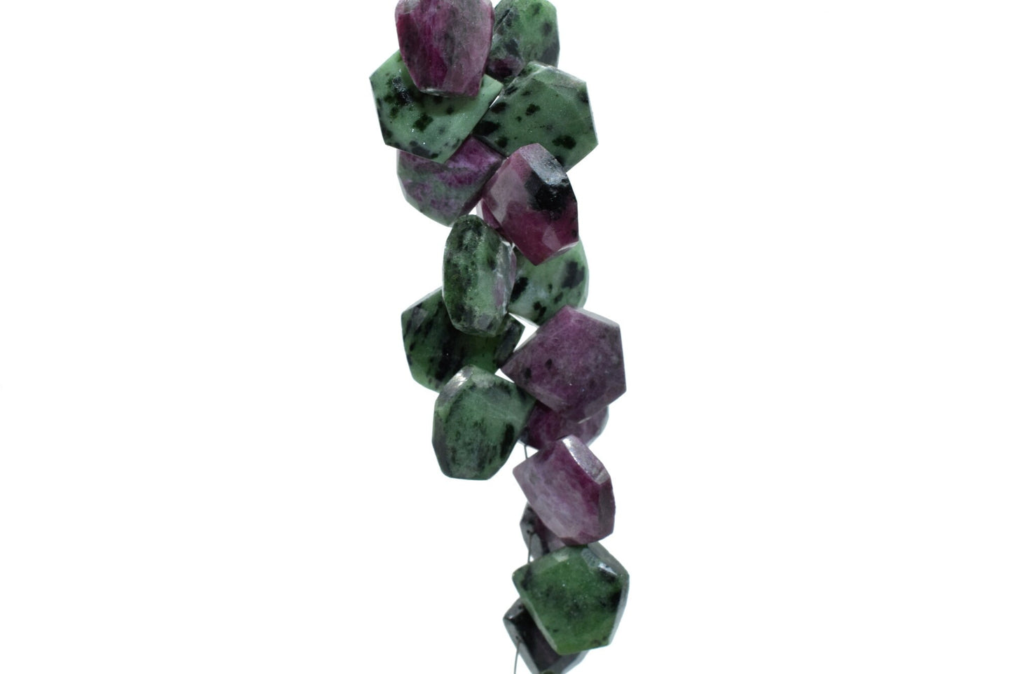 Natural Ruby Zoisite 15mm Briolette,Side Drilled Briolettes,Fancy Shape Briolettes, Gemstone Beads,Gemstone Charm,Jewelry Beads,jewelry
