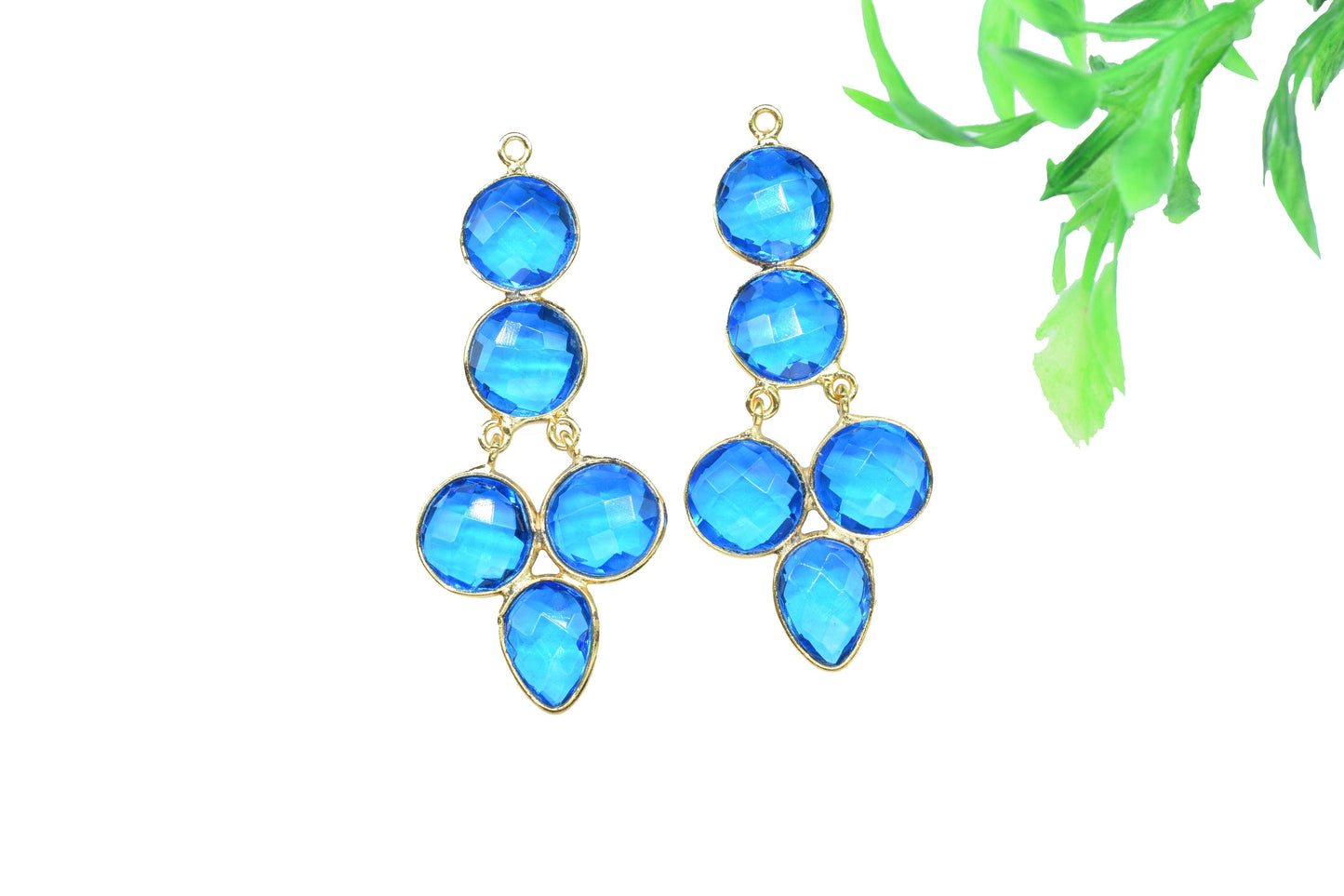 Handmade Pendant Connectors,Gemstone Craft Supply,Elegant Finding Beads,Components Beads Jewelry,Station Bezel Link,Components Earrings,Gift