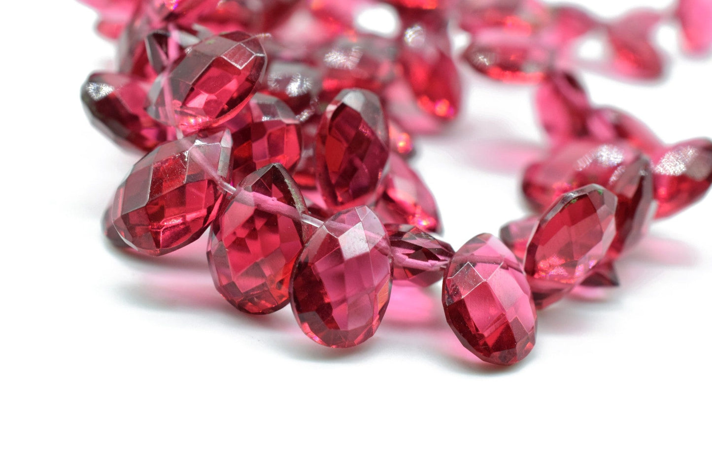 Pink Tourmaline Teardrop 7x10mm Briolettes,Natural Gemstone Teardrop Briolette,Super fine Pink Tourmaline briolette,jewelry making briolette