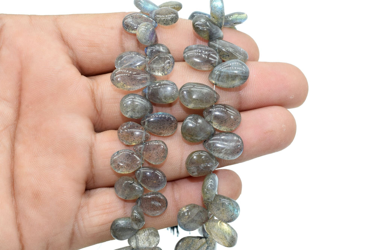 Labradorite Smooth Teardrop Briolettes,Labradorite Non facet Briolette,Super Finest Quality briolette,Labradorite Teardrop briolettes strand