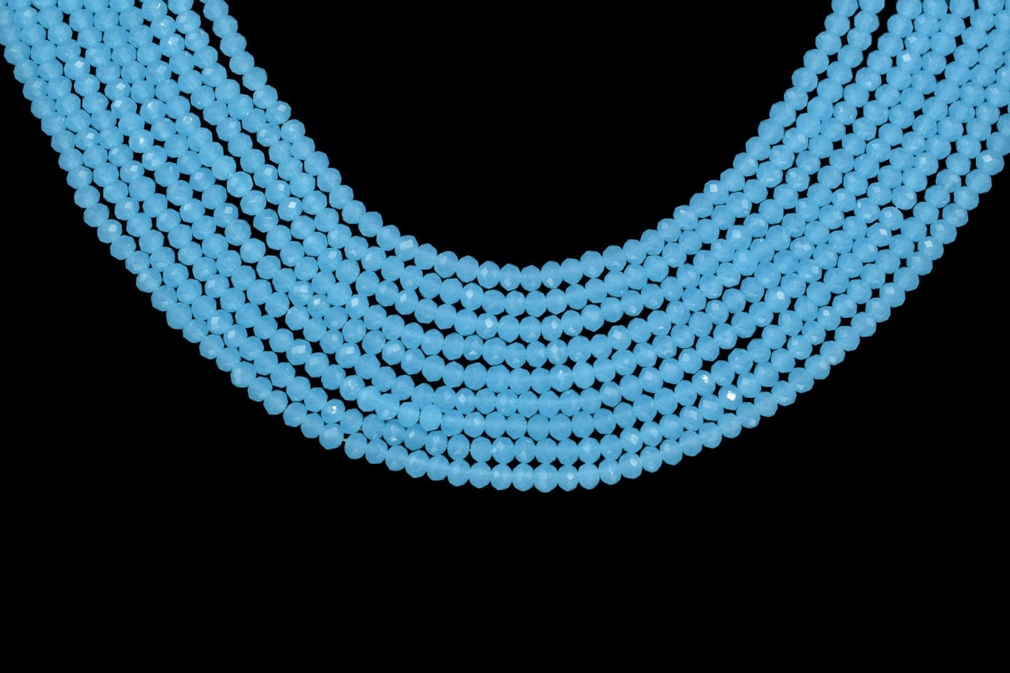 Peru AquaChalcedony Faceted Beads/Loose Stone Beads/JewelryMaking Beads/Aqua Chalcedony Beads Strand/Rondelle Beads/13 inche beads Strand