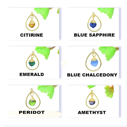 Natural Gemstone Earring,Handmade Wire Wrapped Connectors,Finding Earring,Components Dangle Earrings,Station Link Supply,Pendant Jewelry