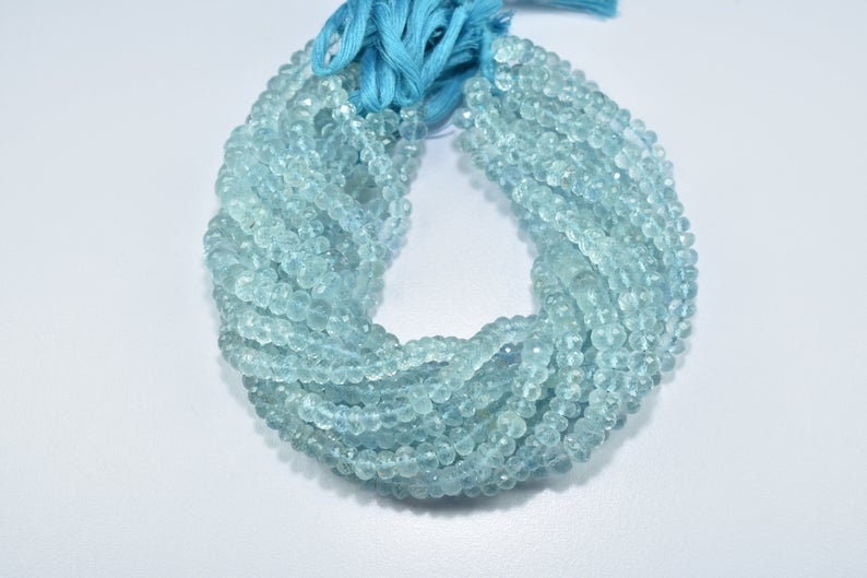 Aquamarine Faceted tyre Beads 6mm,Aquamarine Faceted Beads,Wholesale Beads,Rondelle Beads Semiprecious Faceted,Gemstone Beads,semi precious.