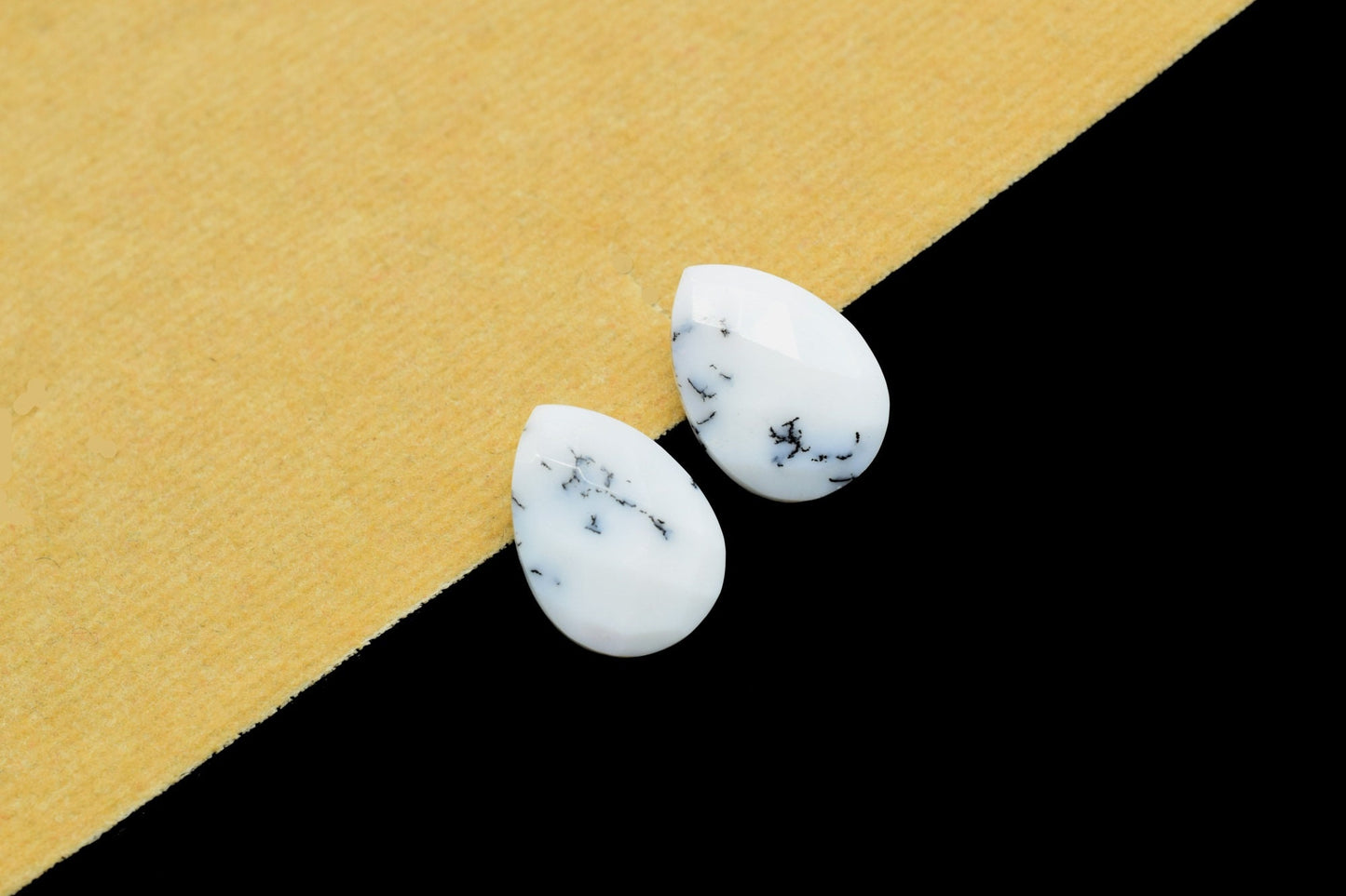 Dendrite Opal pear shape Briolettes,Dendrite Opal 10x14mm Teardrop Bead,Dendrite Opal Faceted Briolette,Calibrated Gemstone,Natural gemstone